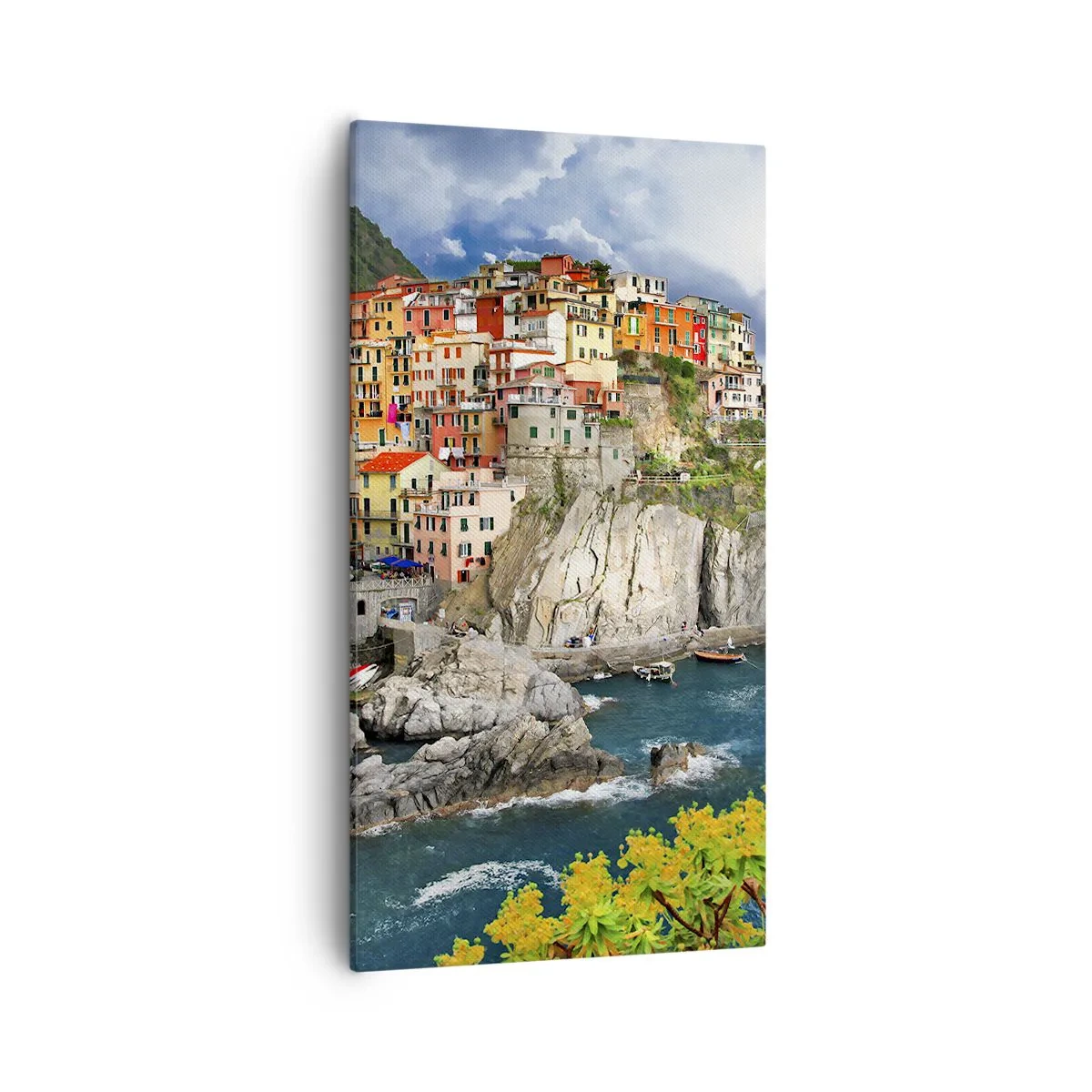 Quadro em tela - Um aglomerado nas rochas - 55x100 cm