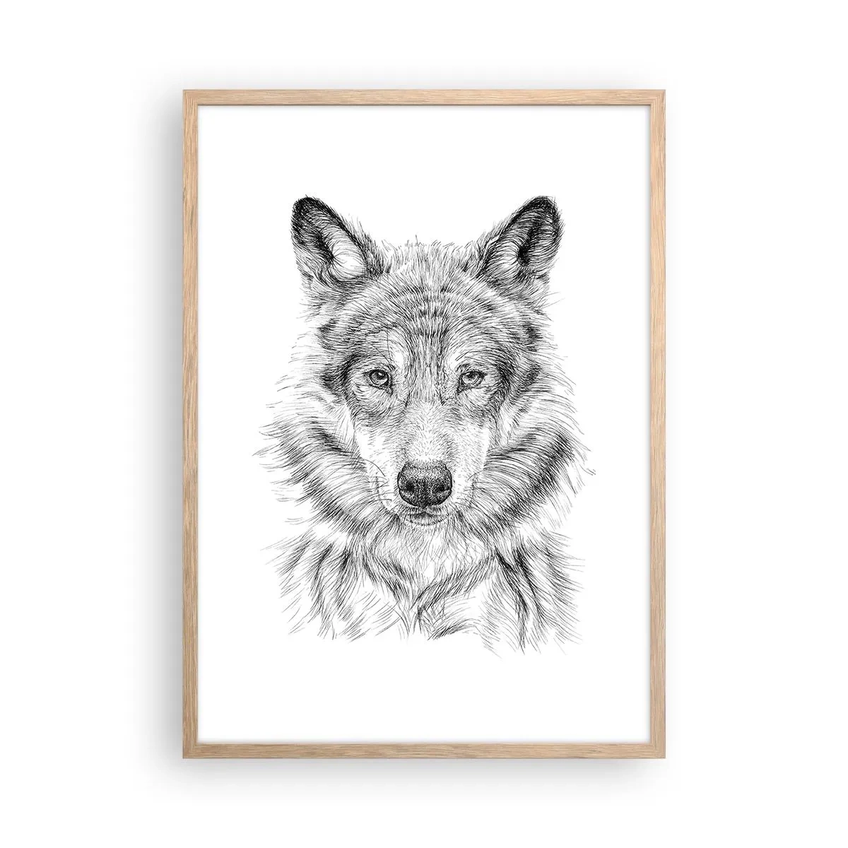 Pôster com moldura de carvalho claro - Um líder nato - 50x70 cm