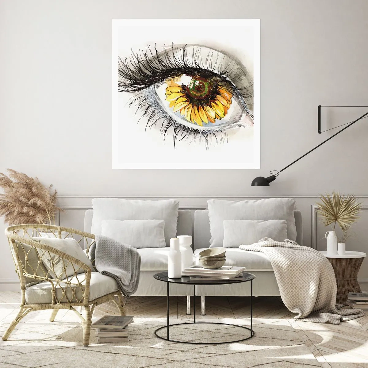 Pôster - Um olhar tão quente como o verão - 30x30 cm