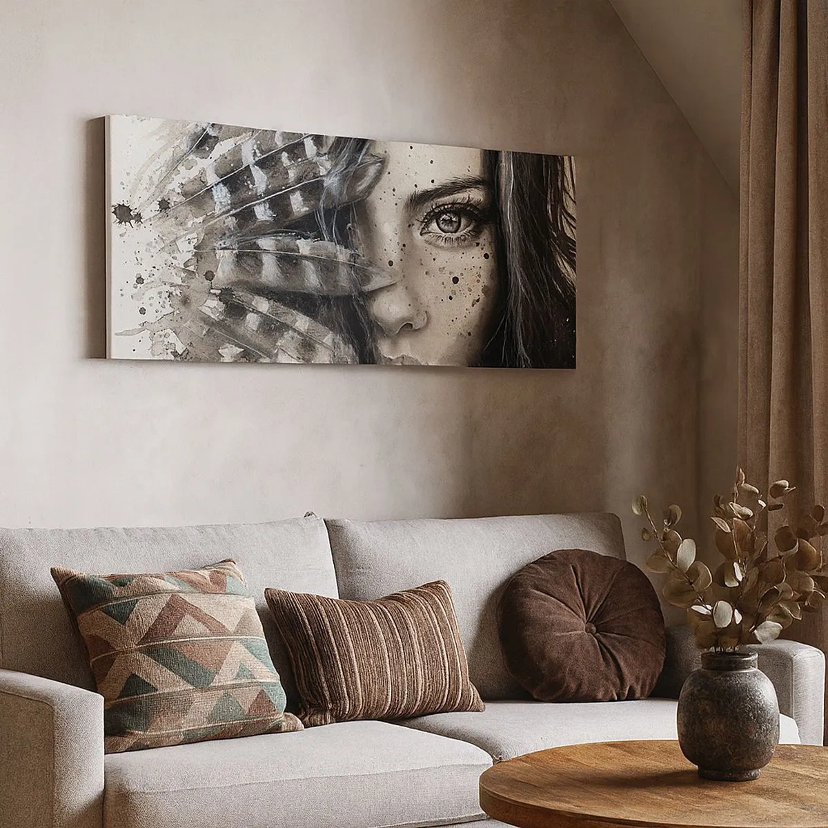 Quadro em tela - Beleza selvagem - 100x40 cm