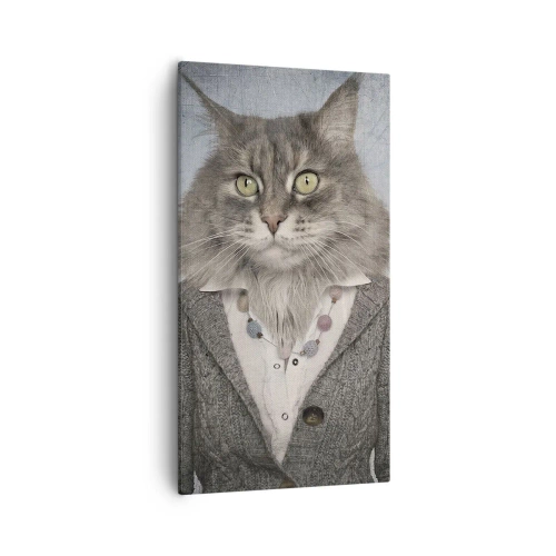 Quadro em tela - A pele animal está de volta à moda - 55x100 cm