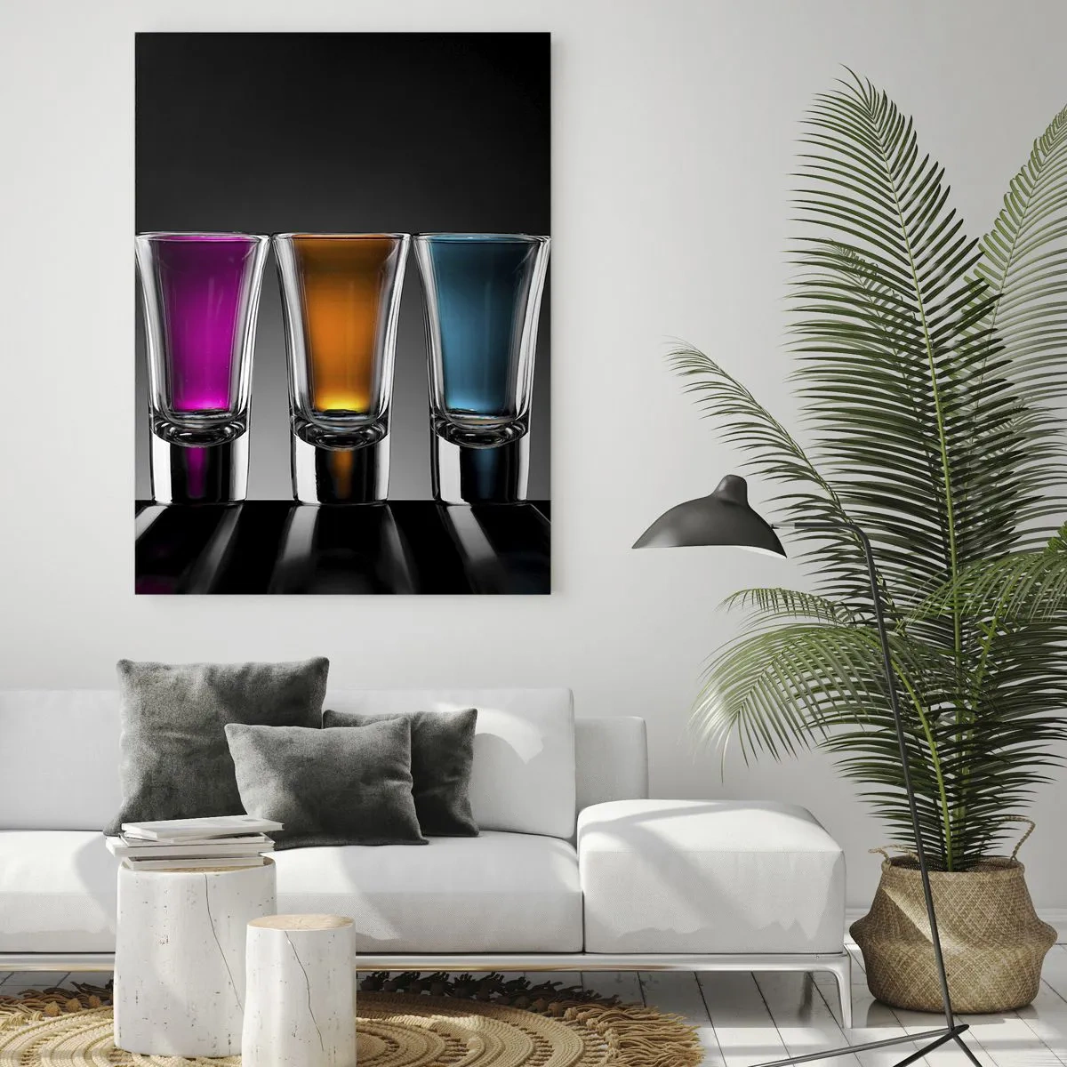 Quadro em vidro - Tons da alegria - 70x100 cm