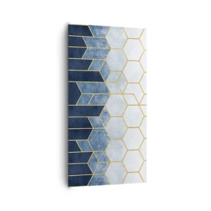 Quadro em tela - Composição em ritmo sincopado - 65x120 cm