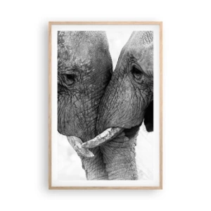 Pôster com moldura de carvalho claro - Confissão sincera - 61x91 cm