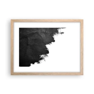 Pôster com moldura de carvalho claro - Elementos: terra - 40x30 cm