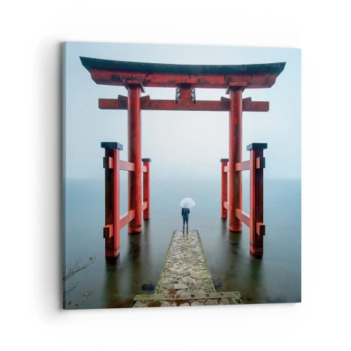 Quadro em tela - Devaneio japonês - 70x70 cm