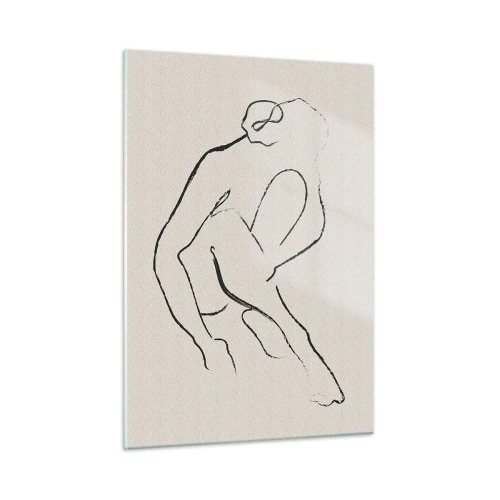 Quadro em vidro - Esboço íntimo - 50x70 cm