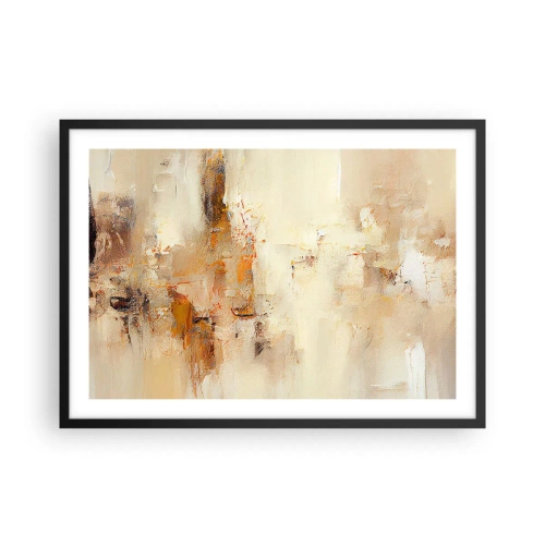 Pôster com moldura preta - Alma de âmbar - 70x50 cm