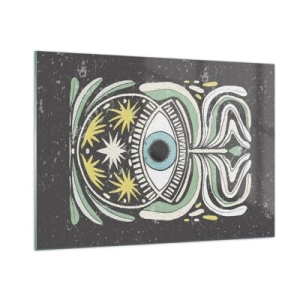 Quadro em vidro - Rituais tribais - 100x70 cm