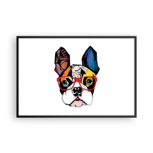 Pôster com moldura preta - Intelectual - 91x61 cm