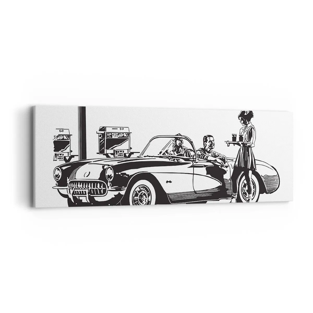 Quadro em tela - 60º - América Despreocupada - 90x30 cm