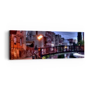 Quadro em tela - A desconhecida Bydgoszcz - 90x30 cm