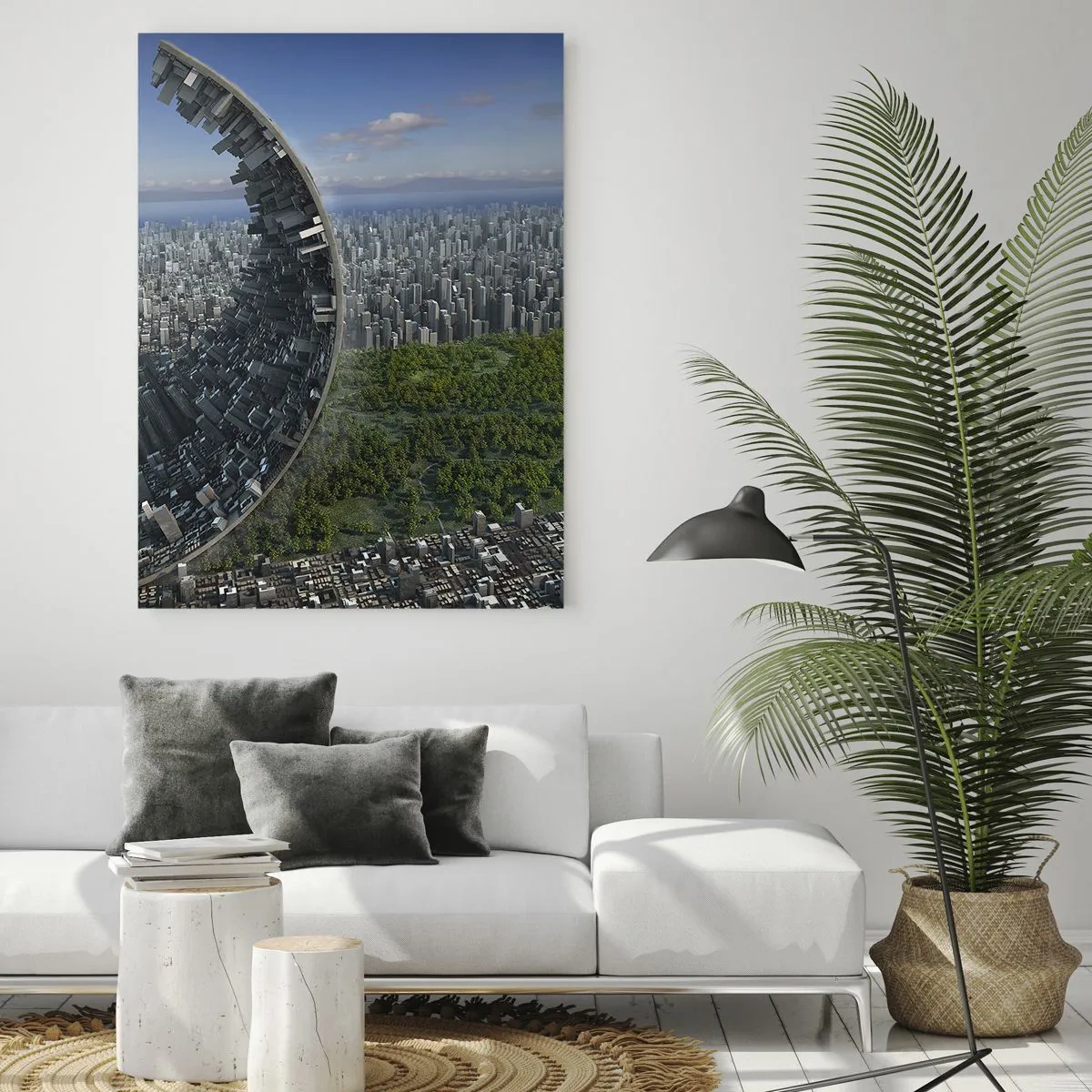 Quadro em vidro - A natureza é eterna - 50x70 cm