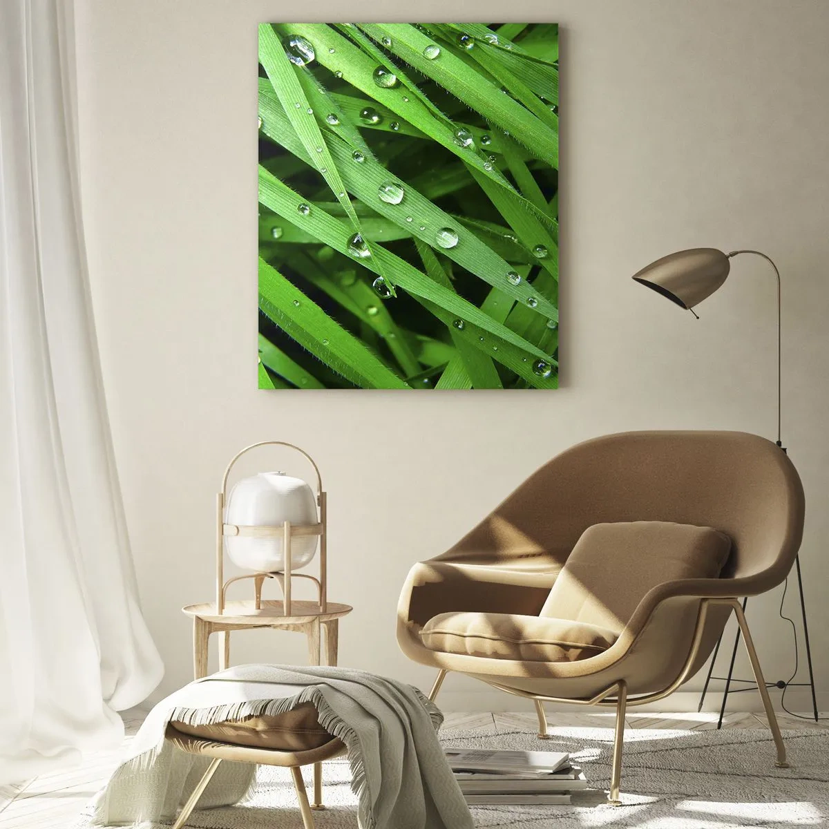 Quadro em vidro - Jogue no verde - 70x100 cm