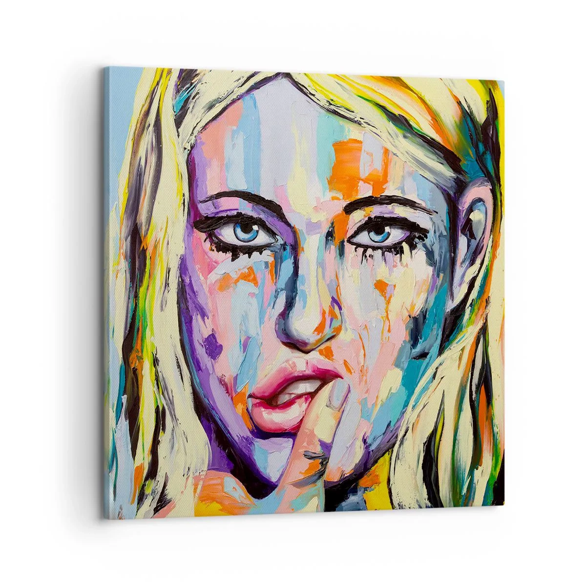 Quadro em tela - Olhe-a diretamente nos olhos - 60x60 cm