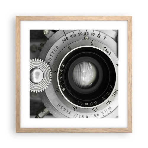 Pôster com moldura de carvalho claro - Uma história sobre Hollywood - 40x40 cm