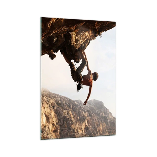 Quadro em vidro - O mundo encolhido num punhado de rochas - 70x100 cm