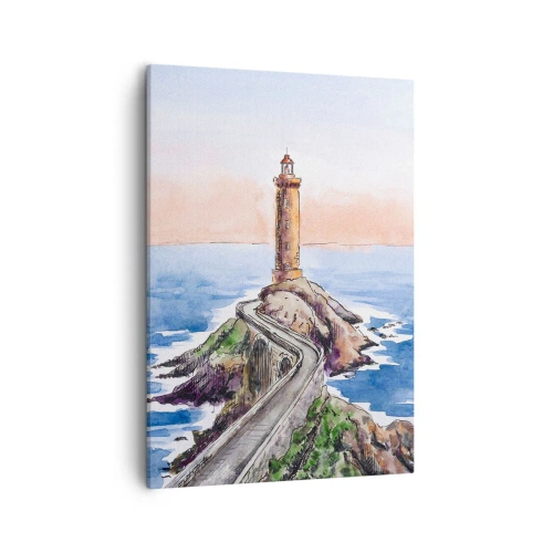 Quadro em tela - De frente para o mar - 50x70 cm
