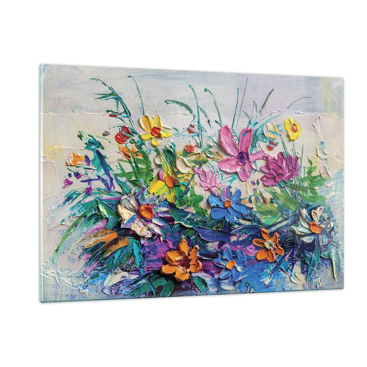 Quadro em vidro - Não é de todo natureza morta - 120x80 cm