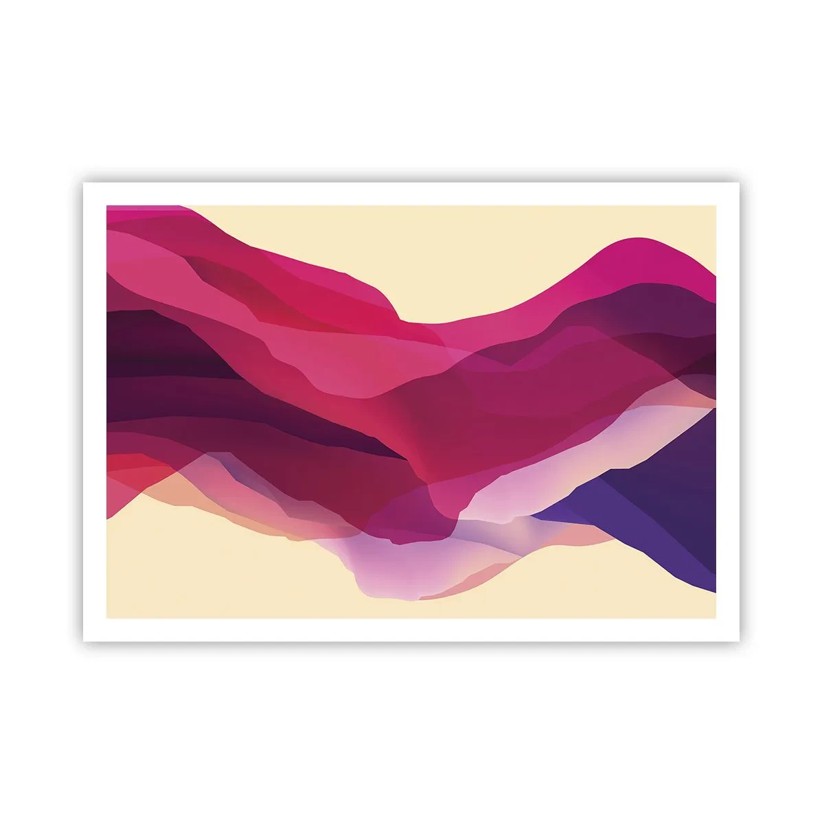 Pôster - Ondas de roxo - 100x70 cm