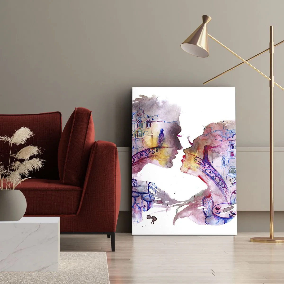 Quadro em tela - A ponte secreta dos suspiros - 70x100 cm