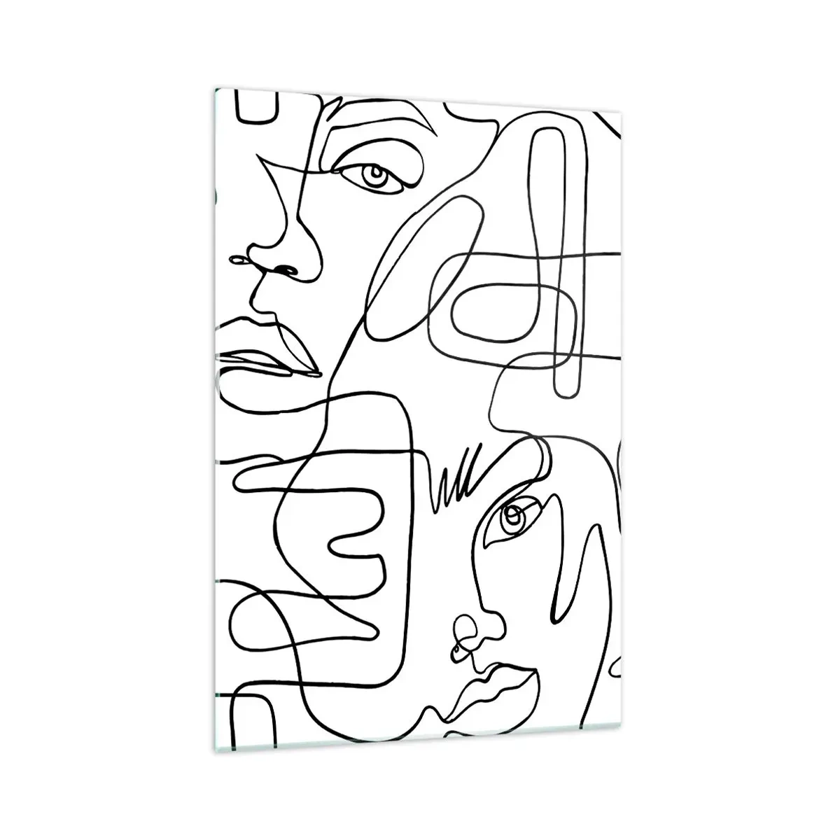 Quadro em vidro - Em emoções emaranhadas - 70x100 cm