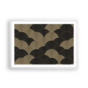 Pôster em moldura branca - Unidade na multiplicidade - 70x50 cm