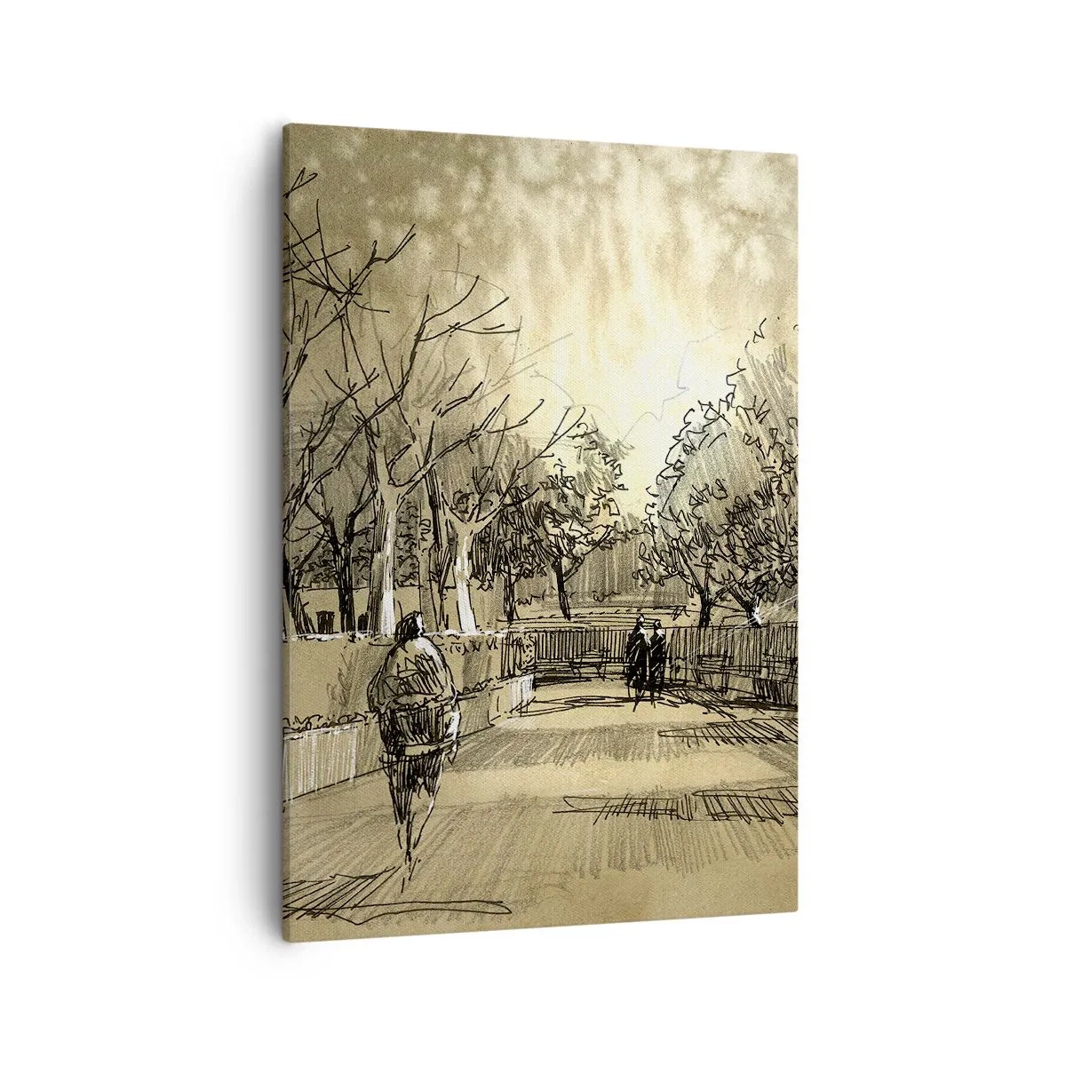 Quadro em tela - Um momento capturado por uma pena - 50x70 cm