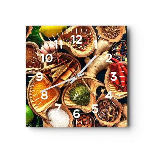 Relógio de parede - Relógio em vidro - Leve o que quiser - 40x40 cm