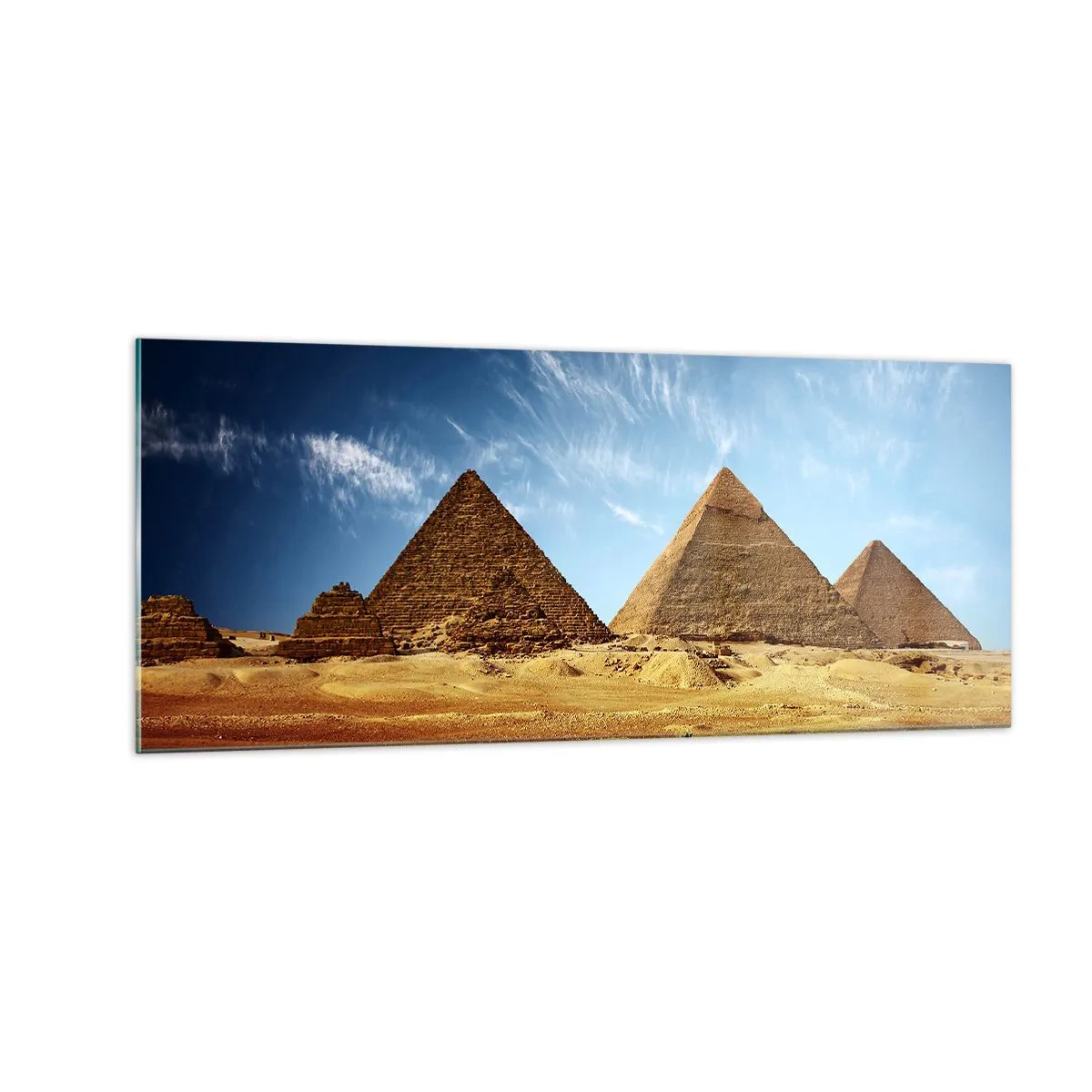 Quadro em vidro - 40 séculos vos contemplam - 100x40 cm