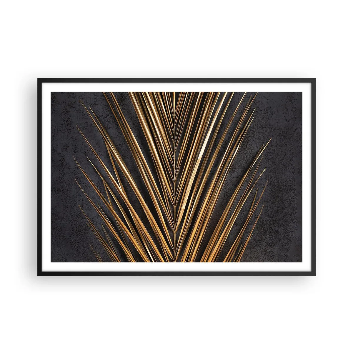 Pôster com moldura preta - Ouro dos trópicos - 100x70 cm