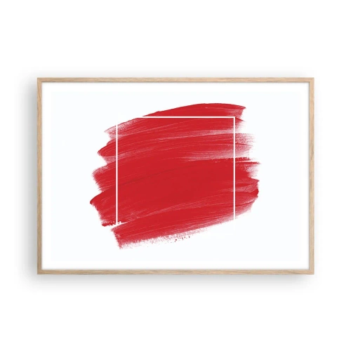Pôster com moldura de carvalho claro - Fora do quadro - 100x70 cm