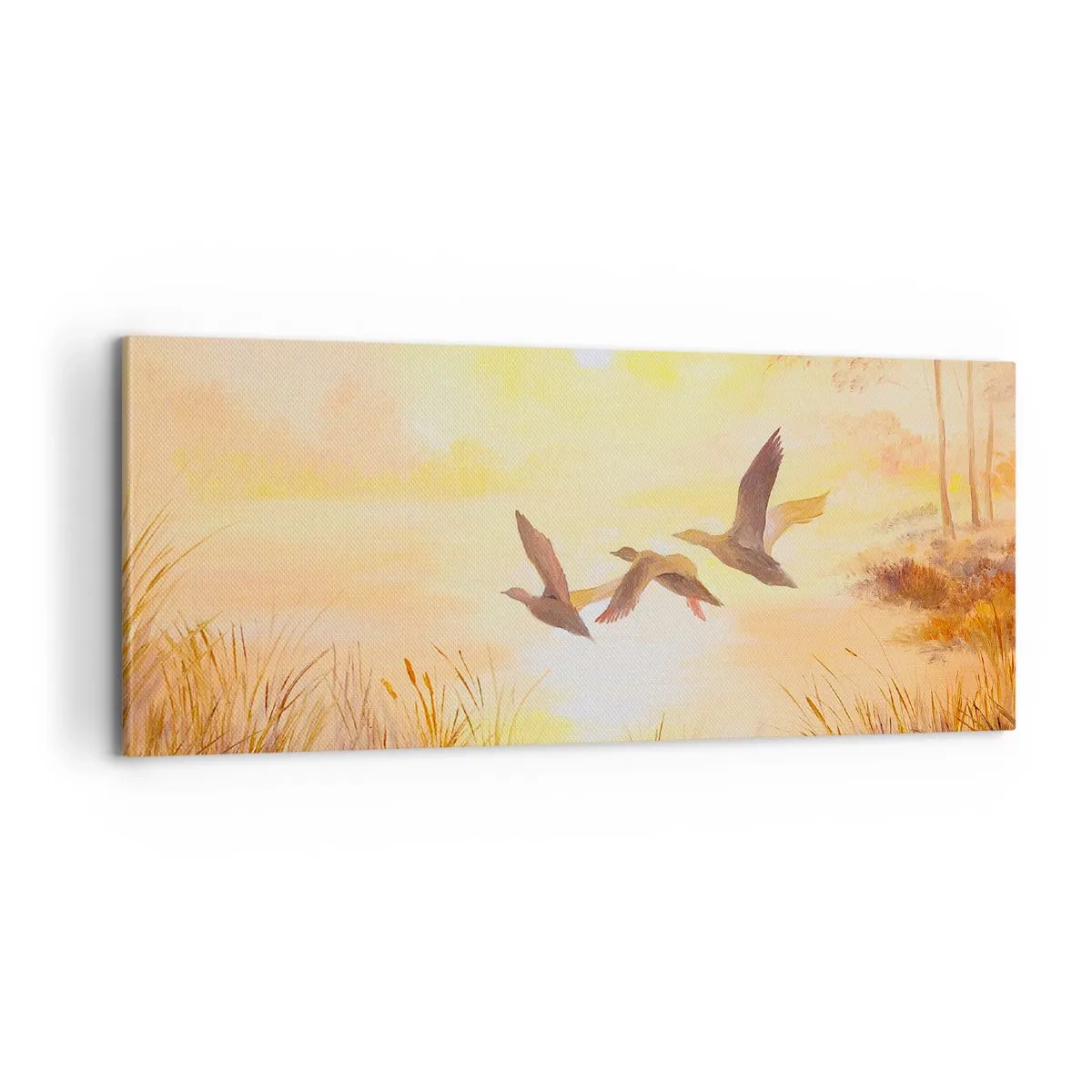 Quadro em tela - O início de uma longa viagem - 100x40 cm