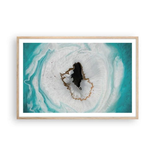 Pôster com moldura de carvalho claro - Penetrar no interior - 91x61 cm