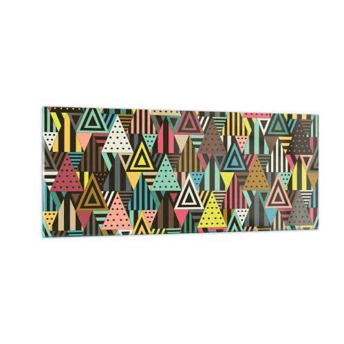 Quadro em vidro - Em ritmo para três - 100x40 cm
