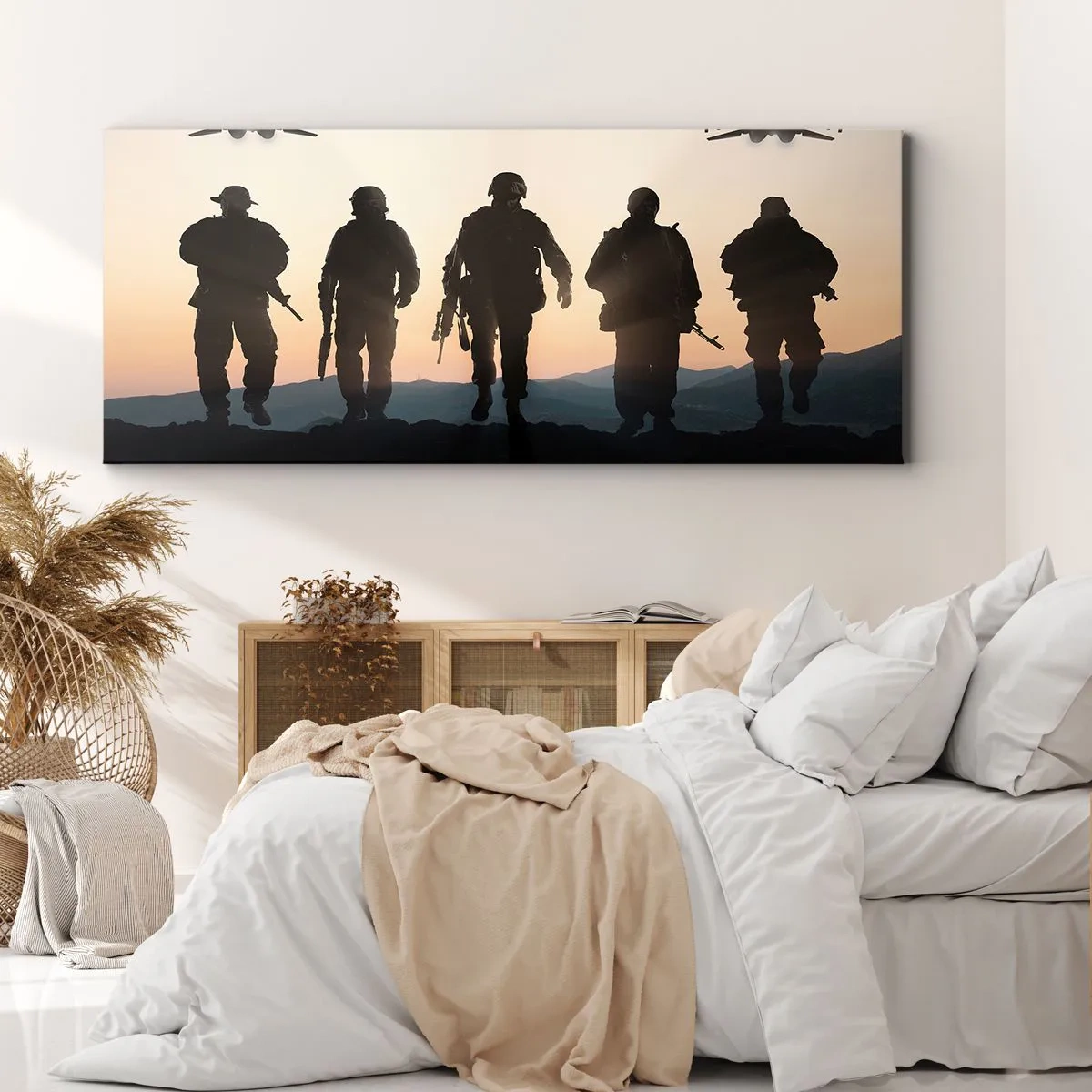 Quadro em tela - Bem-vindo ao nosso mundo - 120x50 cm