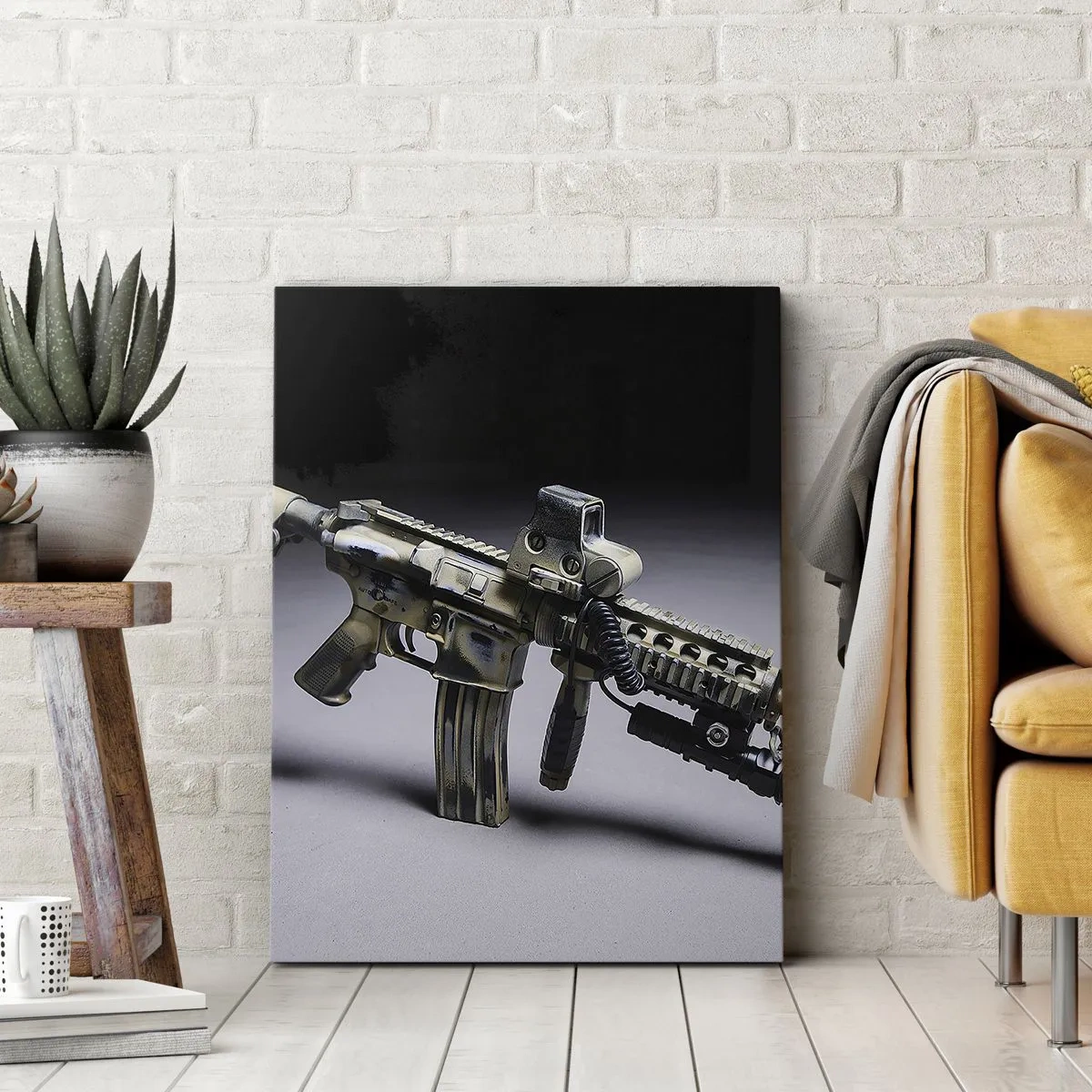 Quadro em tela - Sempre perigoso - 45x80 cm