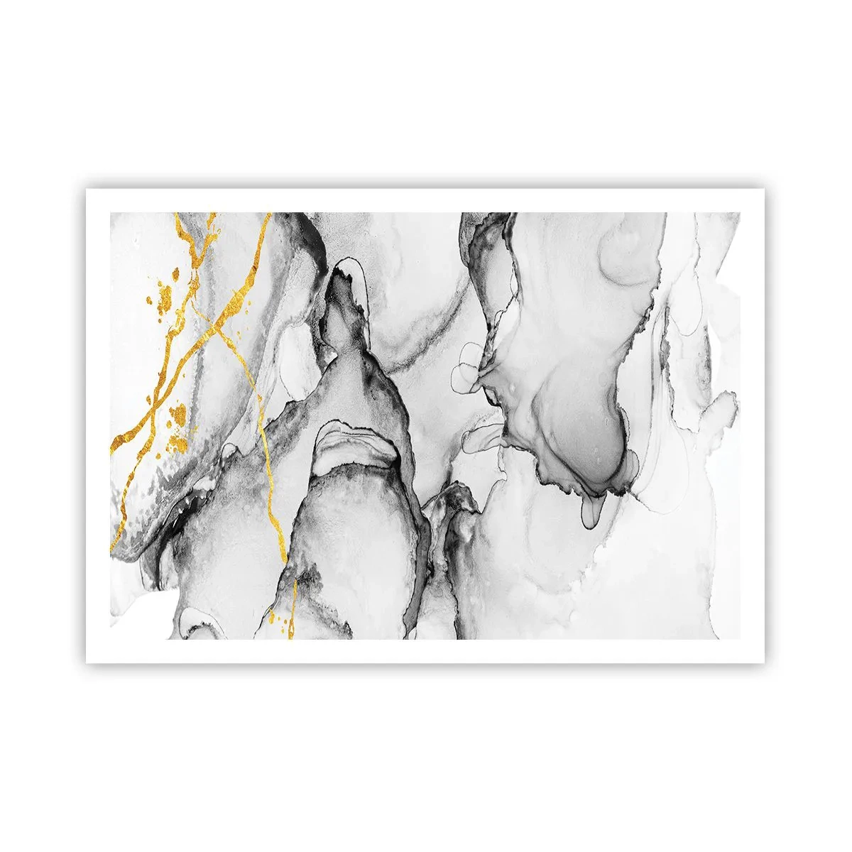Pôster - Composição dourada - 100x70 cm