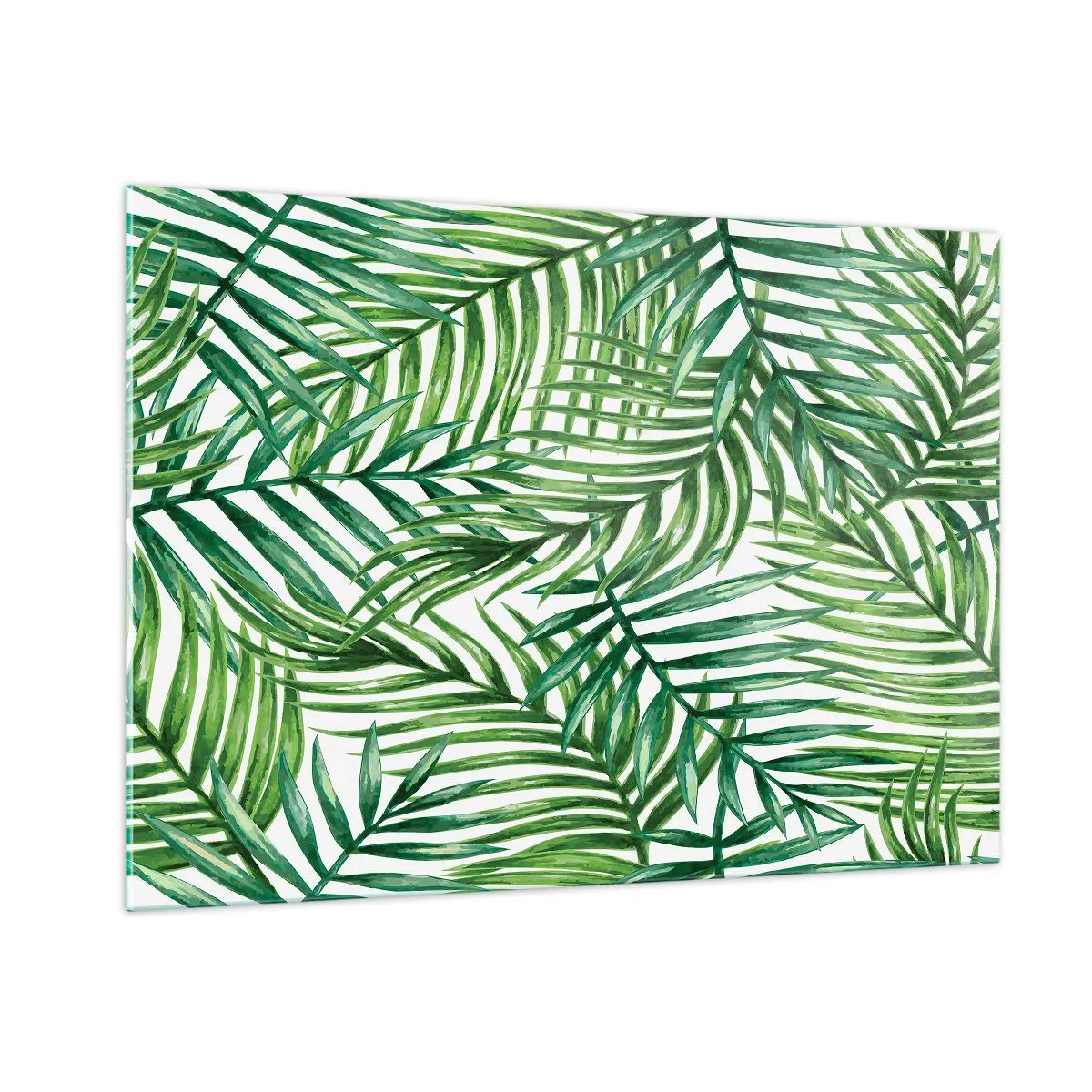 Quadro em vidro - Sob as folhas verdes - 100x70 cm