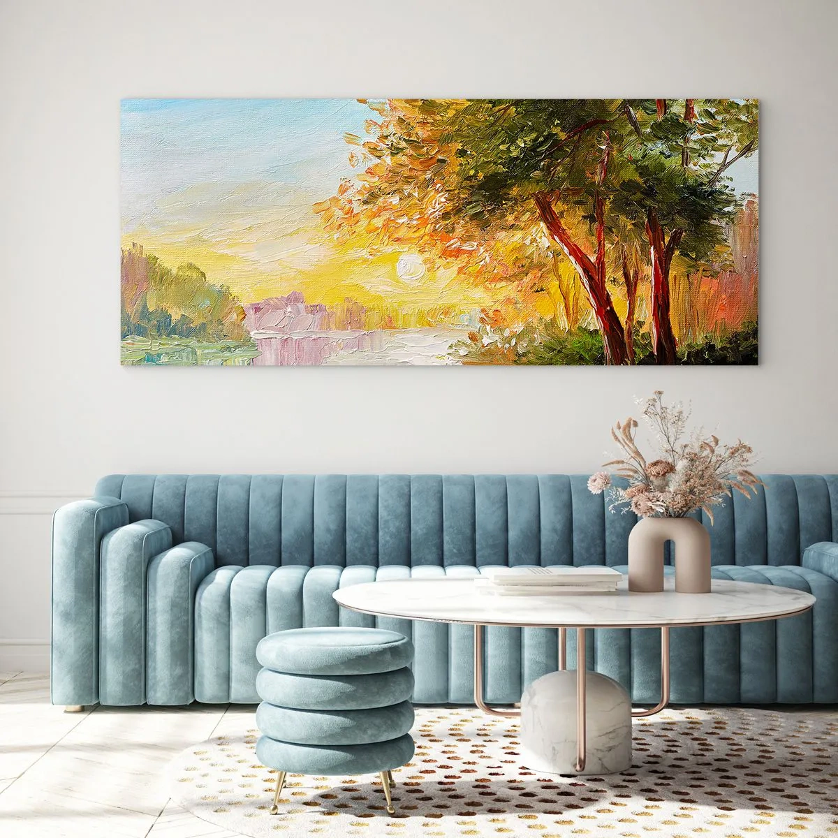 Quadro em vidro - Et in Arcadia ego - 90x30 cm