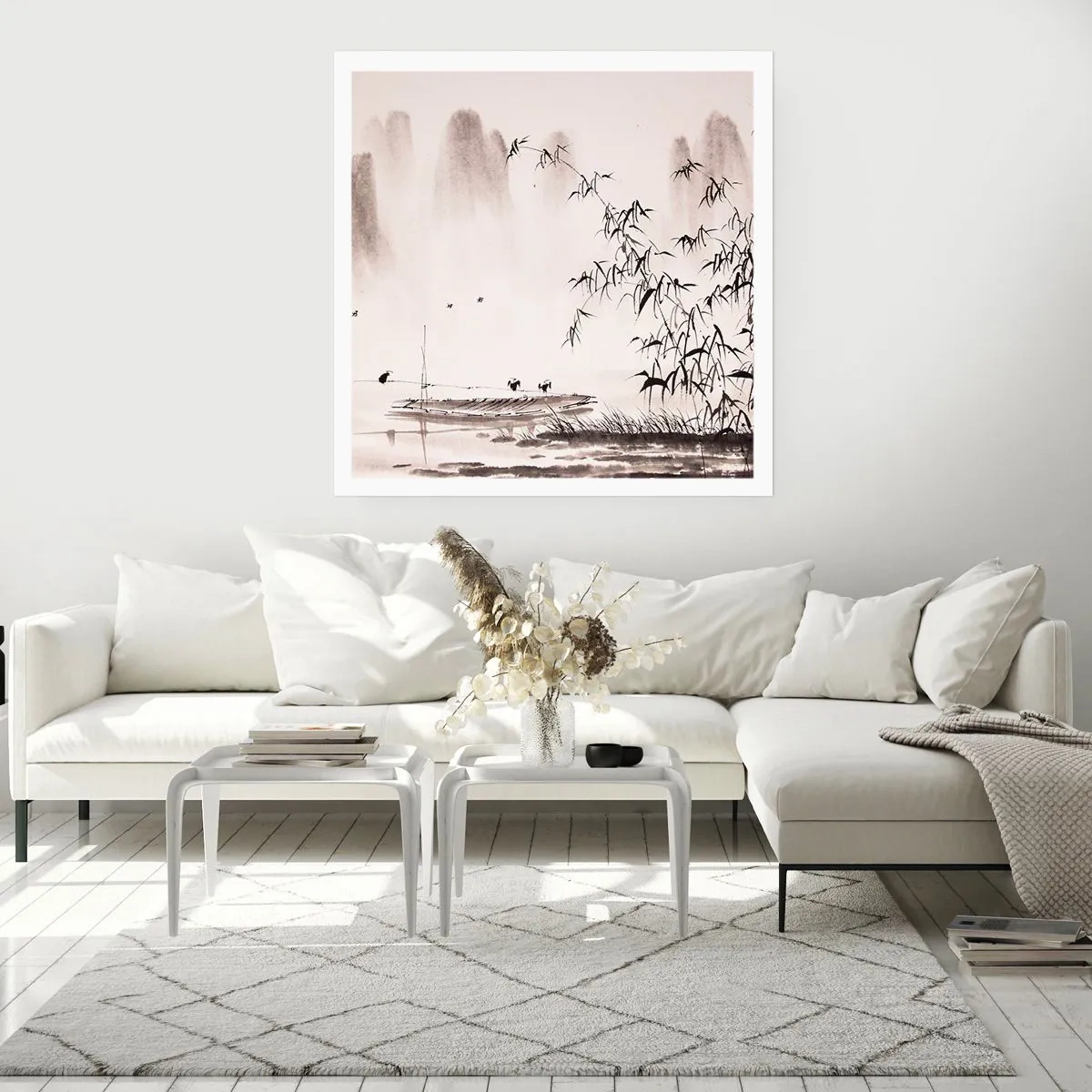 Pôster - O silêncio dos campos de arroz - 60x60 cm