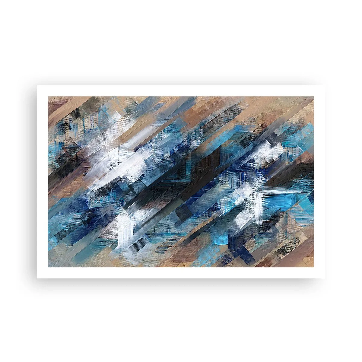 Pôster - Numa diagonal azul - 91x61 cm