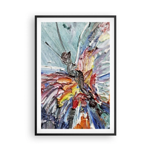 Pôster com moldura preta - Pintado pela natureza - 61x91 cm