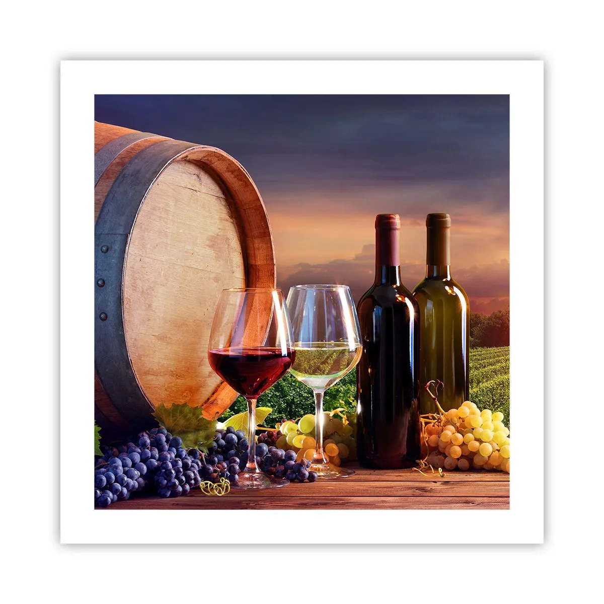 Pôster - Aqui a vida tem um sabor - 50x50 cm