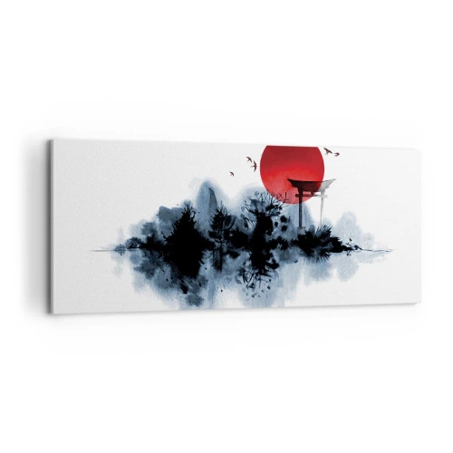 Quadro em tela - Vista japonesa - 100x40 cm