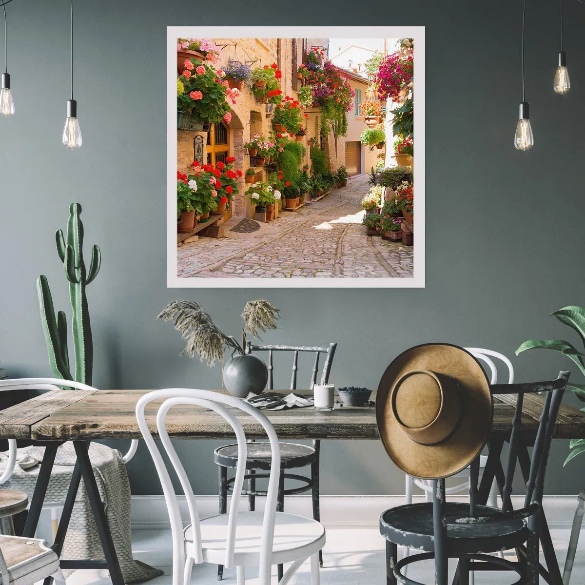 Pôster - Nas flores do dilúvio - 60x60 cm