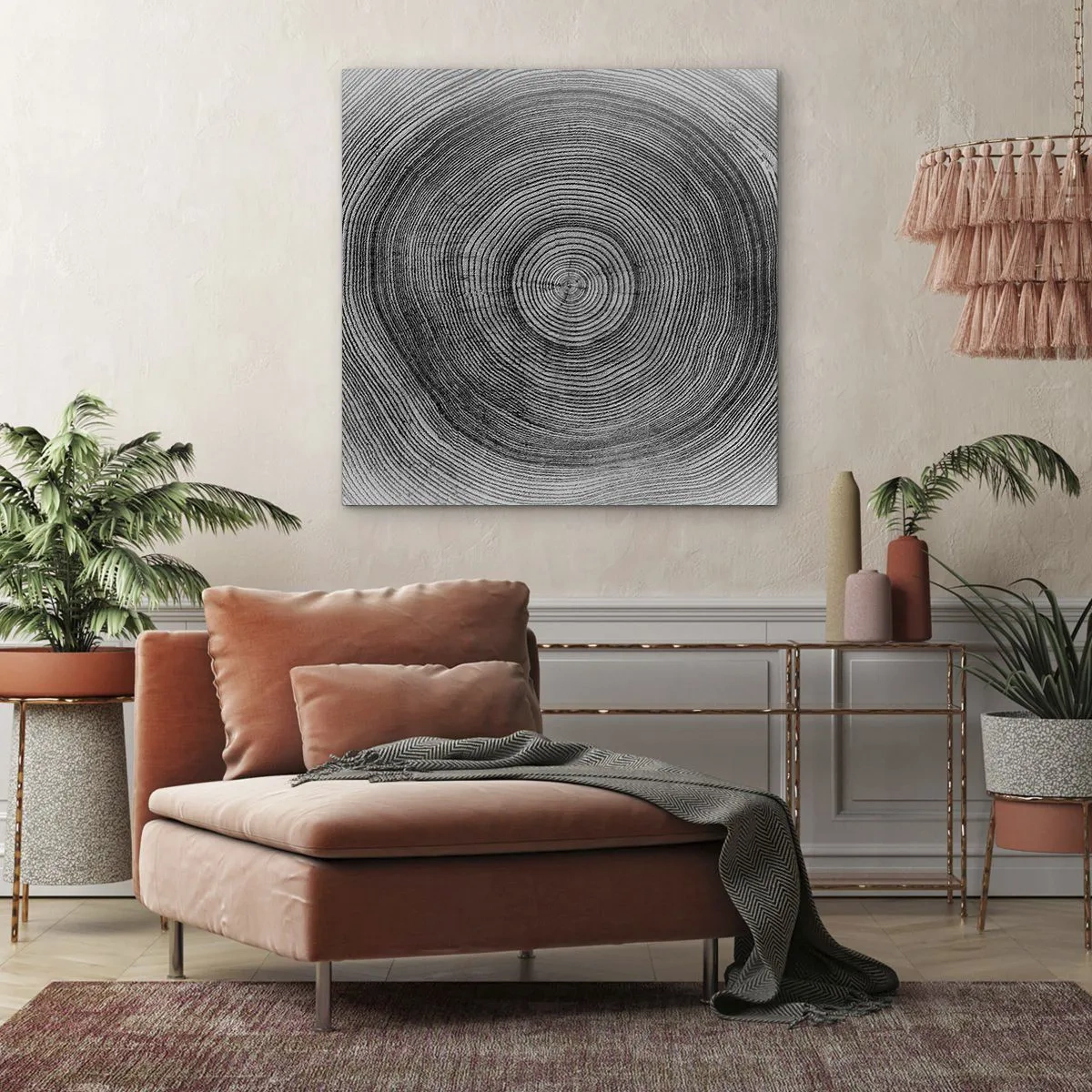 Quadro em tela - Sinal dos tempos - 60x60 cm