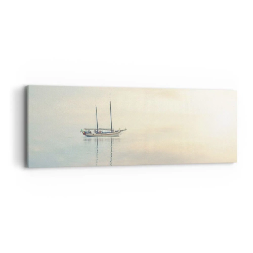 Quadro em tela - Num mar de silêncio - 90x30 cm