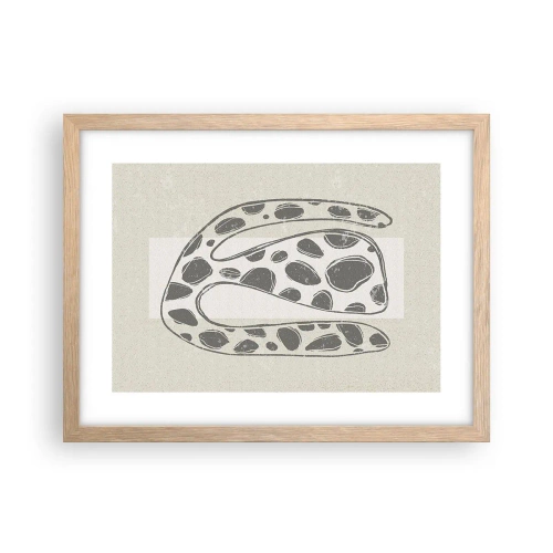 Pôster com moldura de carvalho claro - Uma criatura estranha - 40x30 cm