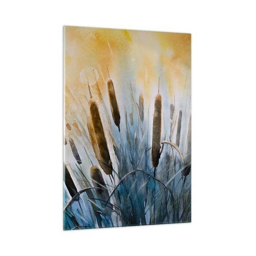 Quadro em vidro - O frio da água, o calor do sol - 50x70 cm